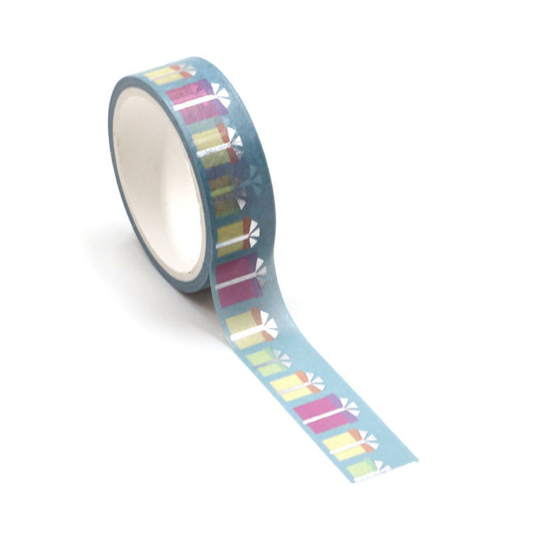 Give present sliver washi tape