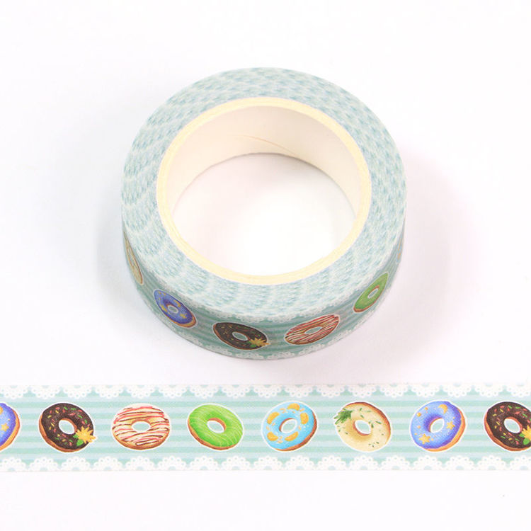 15mm x 10m CMYK Donuts Washi Tape