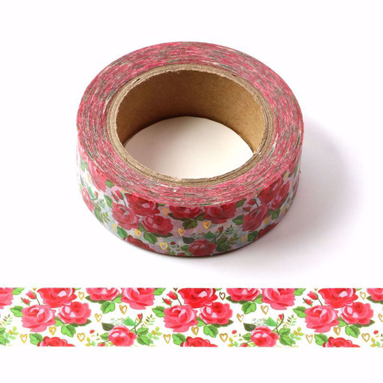 Floral Foil Washi Tape. Custom and stock washi tape manufacturer