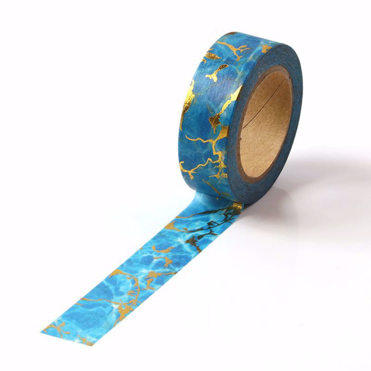 Picture of Blue Marble Foil Washi Tape