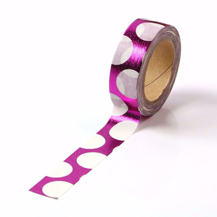 Big dot  violetfoil washi tape