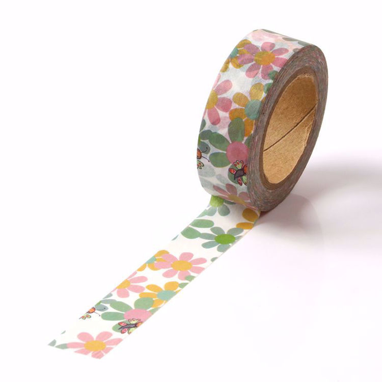 Daisy flower printing washi tape