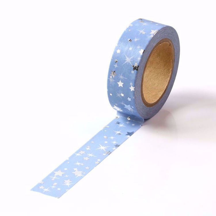 Picture of Star Sliver Foil Washi Tape Blue