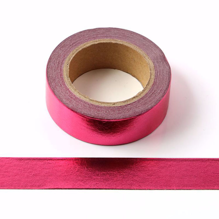 Picture of Solid Pink Foil Washi Tape