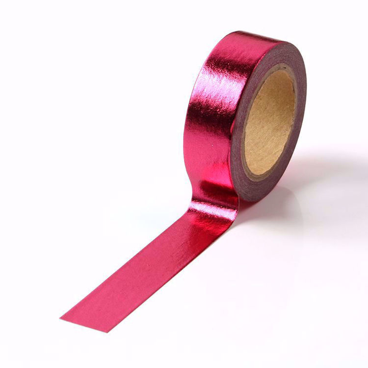 Picture of Solid Pink Foil Washi Tape
