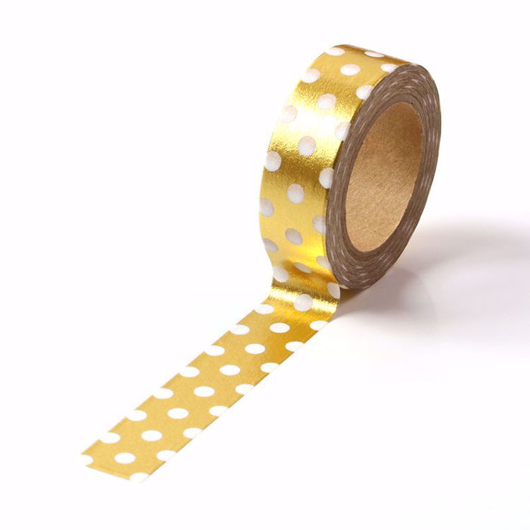 Picture of Big dot gold foil washi tape