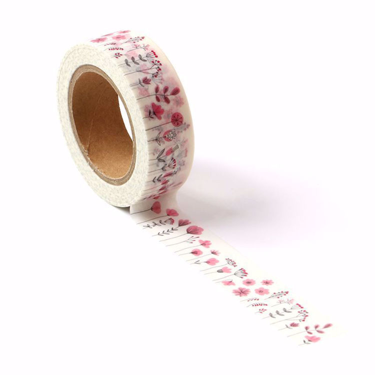 Flower Pattern CMYK Printing Washi Tape