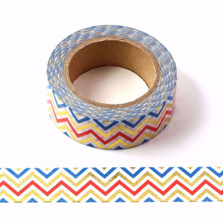 Picture of Multiple Color Chevron Foil Washi Tape