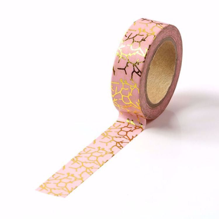 Picture of Pink Lightning Branch Foil Washi Tape