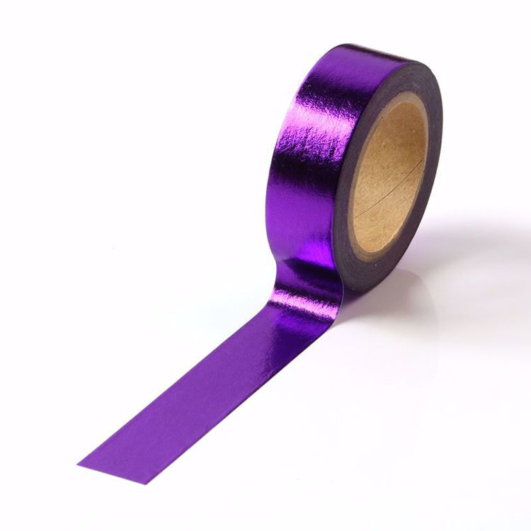 图片 纯紫色烫金和纸胶带