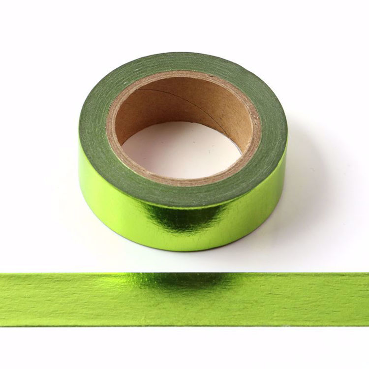 图片 纯绿色烫金和纸胶带