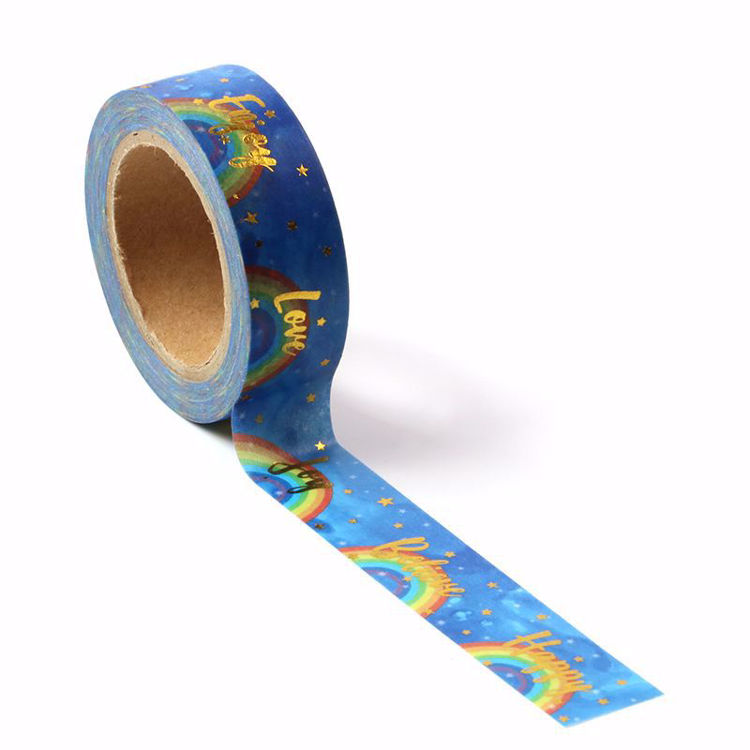 Rainbow CMYK Gold Foil Washi Tape