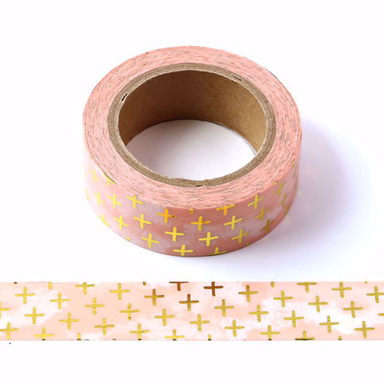 Gold Foil Cross Washi Paper Tape