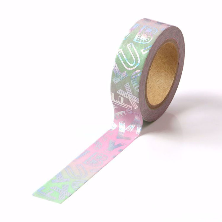 Gradual Changed Color Silver Foil Washi Tape