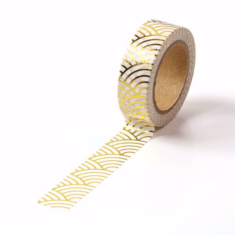 Waves Gold Foil Washi Tape