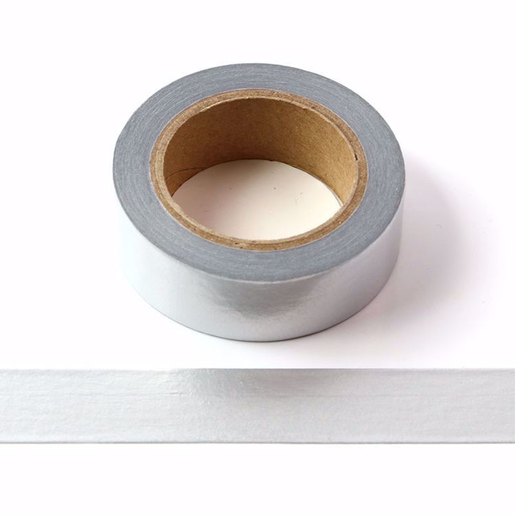 Picture of Solid Matt Silver Foil Washi Tape