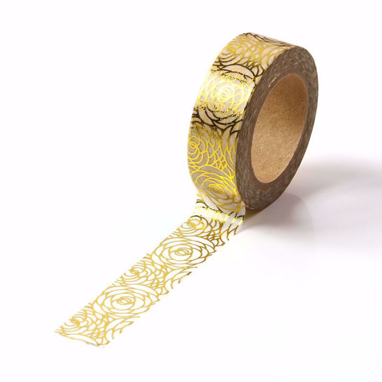 Picture of Rose Floral Foil Washi Tape