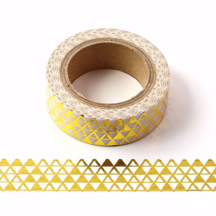 Picture of Geometric Triangles Foil Washi Tape