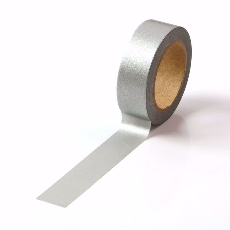 metallic silver washi tape
