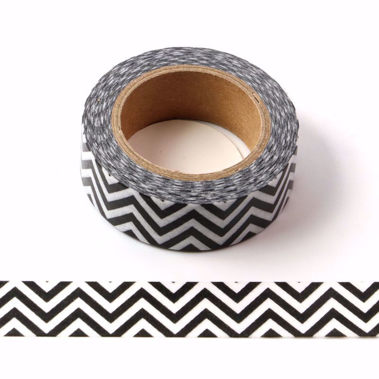 black wave washi tape