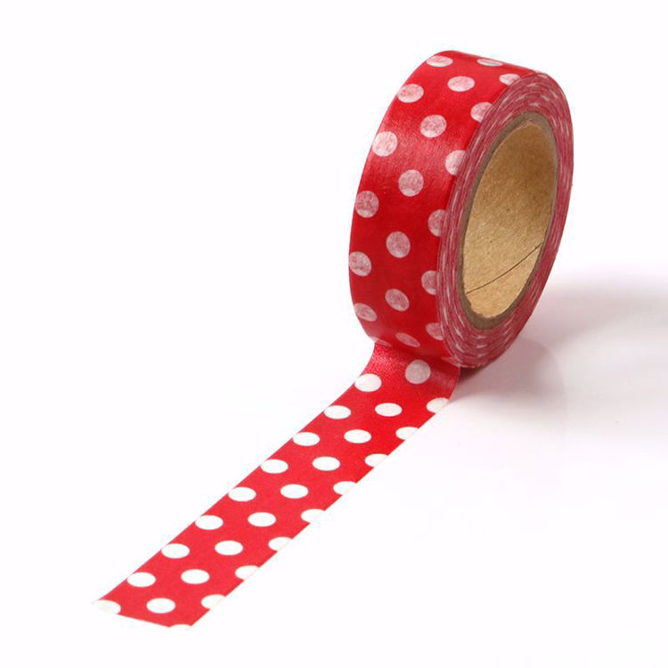 dots red washi tape