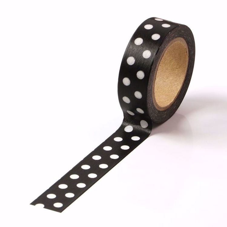 dots black washi tape