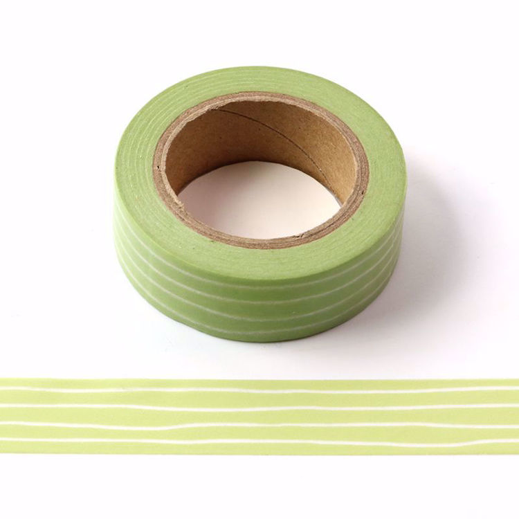 Picture of Green Stripe Printing Washi Tape