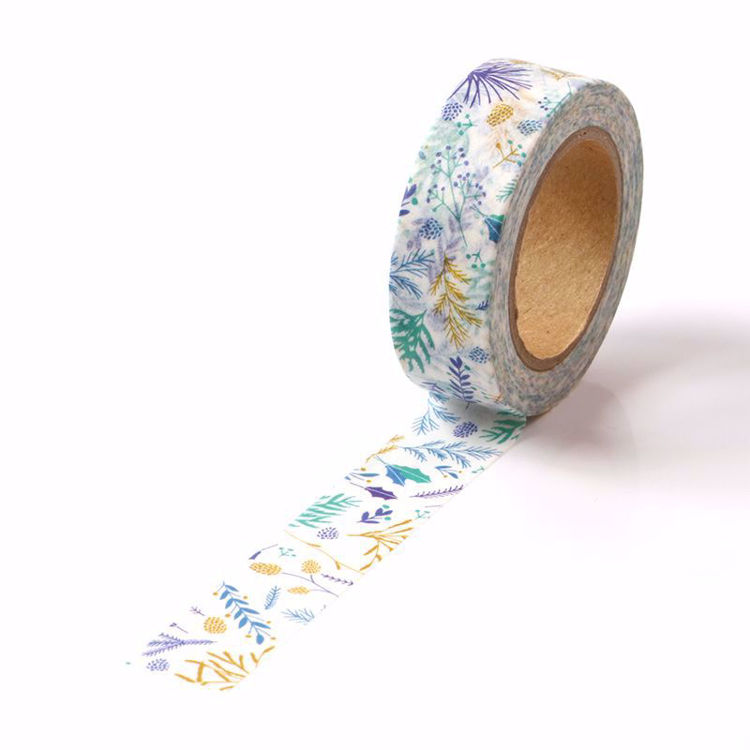 CMYK print spring leaves  washi tape