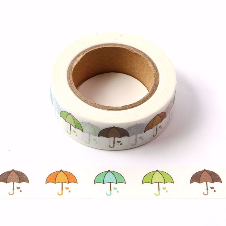 Colorful umbrella washi tape