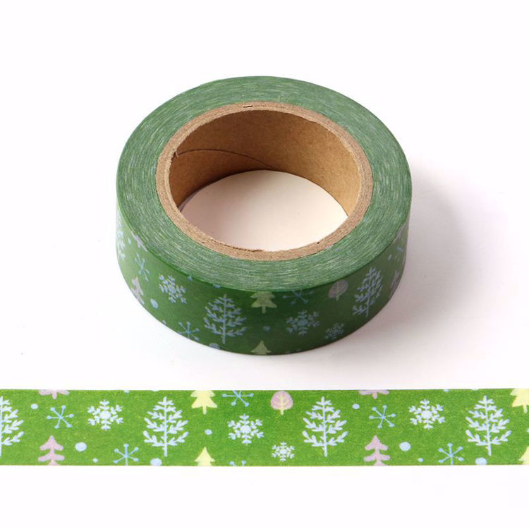 Snow forest printing washi tape