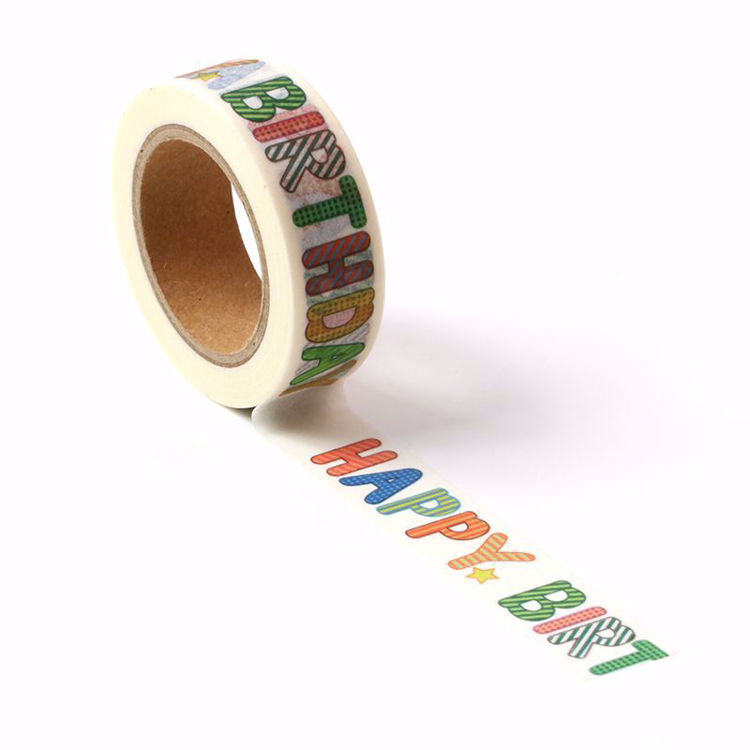 WORD Happy Birthday  washi tape