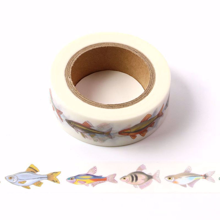 Fish printing washi tape