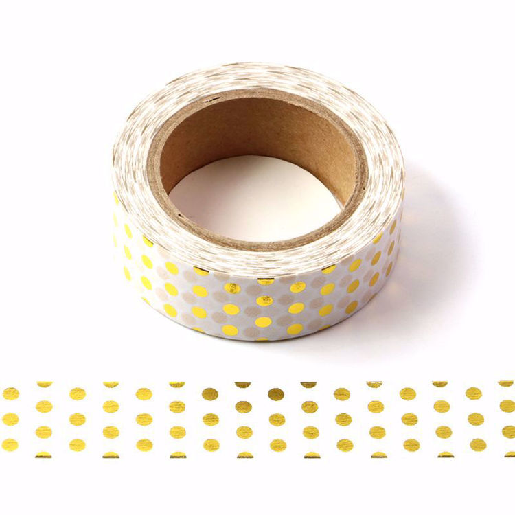 Picture of Polka Dot Foil Washi Tape