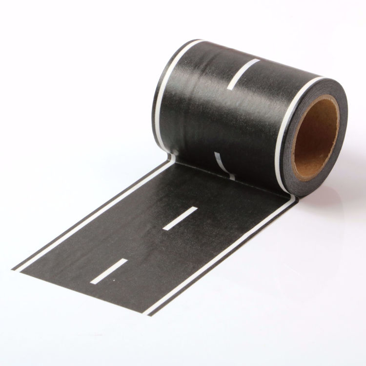 Picture of Road Printing Washi Tape Black