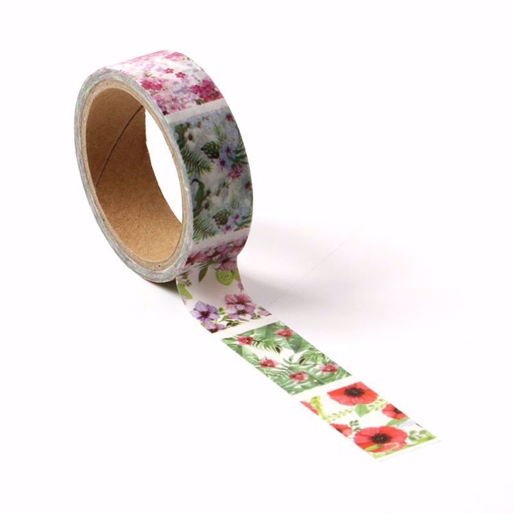 Different kind of flowers Perforated tear tape