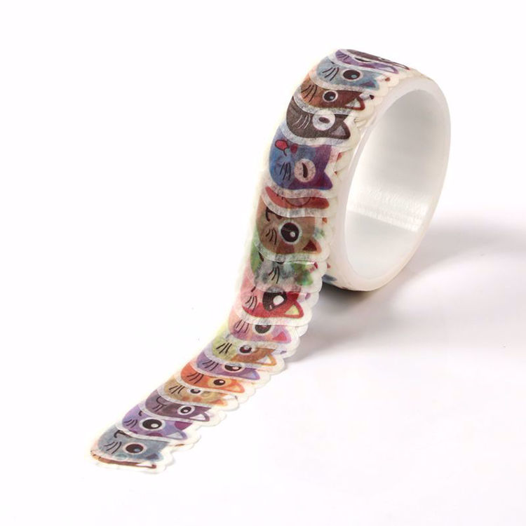 Many kinds of cats stickers roll washi tape