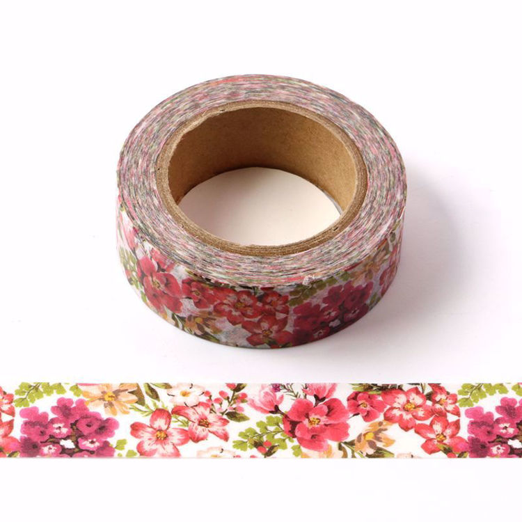 Old flowers printing washi tape