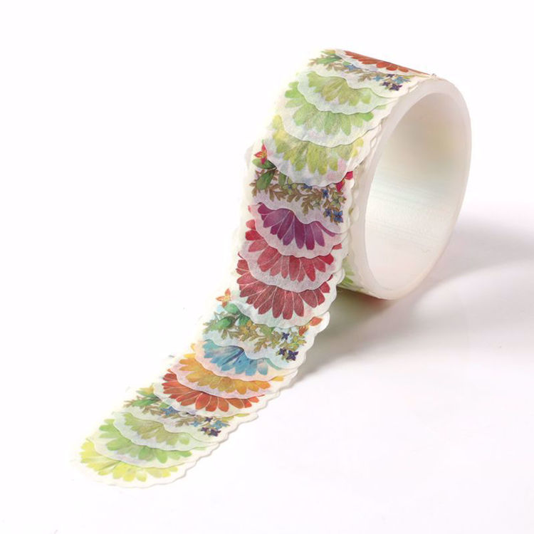 Many kinds of  flowers stickers roll washi tape