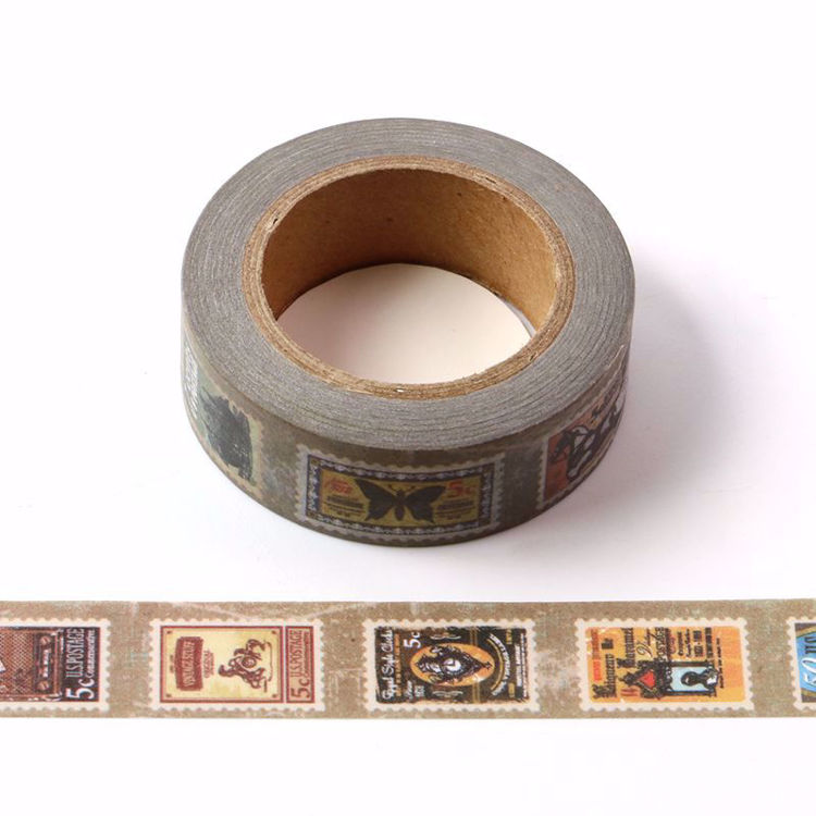 Mini stamp printing washi tape