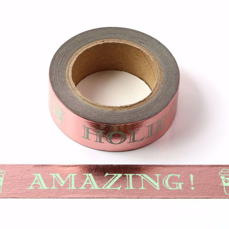 Happy Day Rose Gold Foil Washi Tape