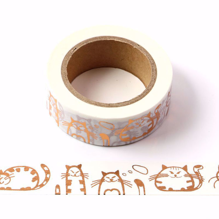 Fat Cat Copper Foil Washi Tape