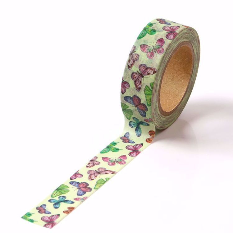 Purple butterfly printing washi tape
