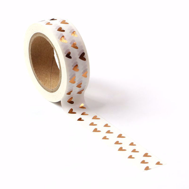 Hearts Copper Foil Washi Tape