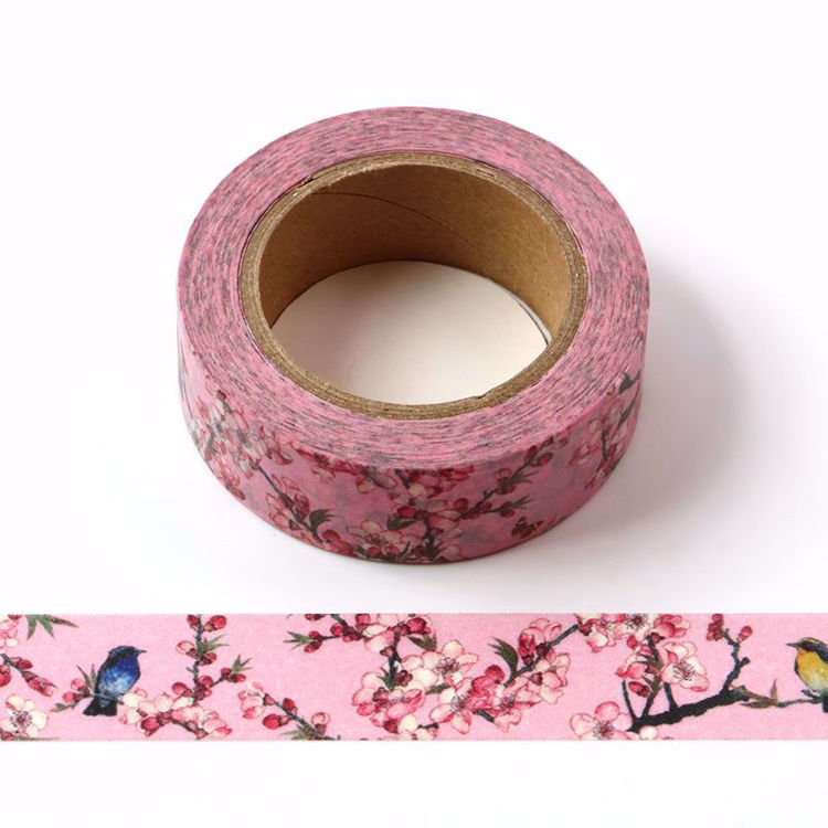 Spring pink printing washi tape