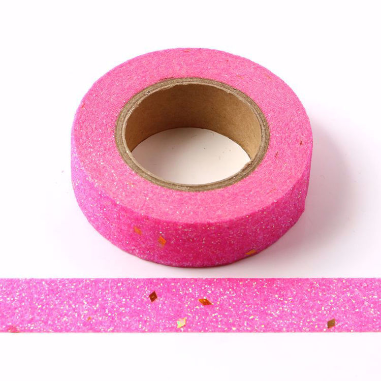 Picture of Pink+gold dots Sparkle Washi Tape