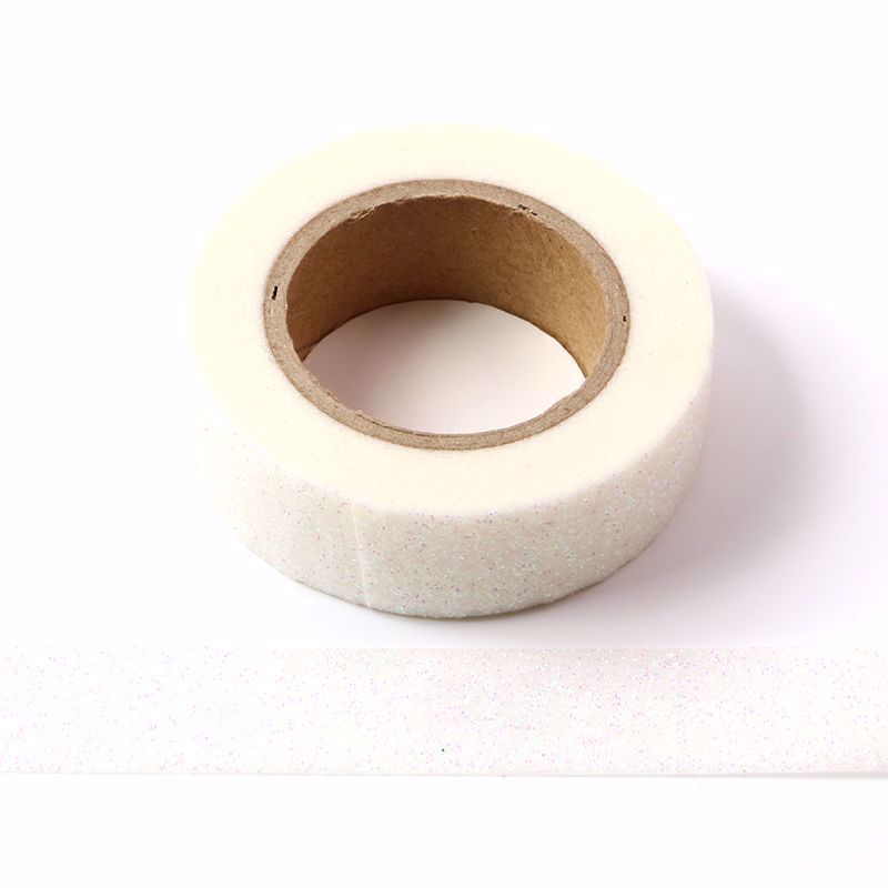 White Sparkle Washi Tape. Custom and stock washi tape manufacturer