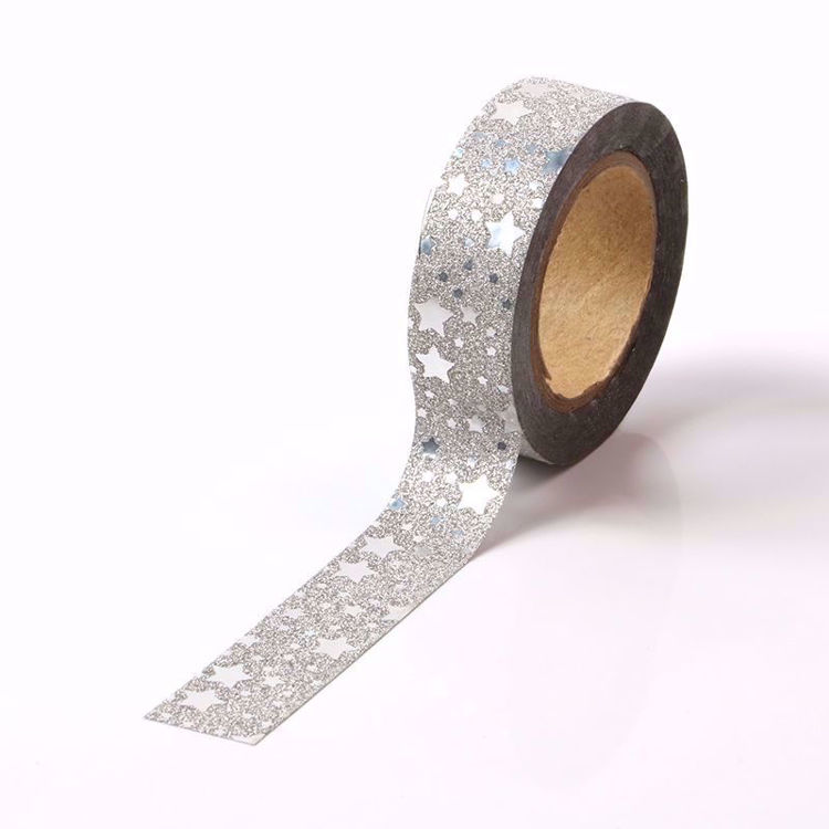 Picture of Silver Star Glitter Tape