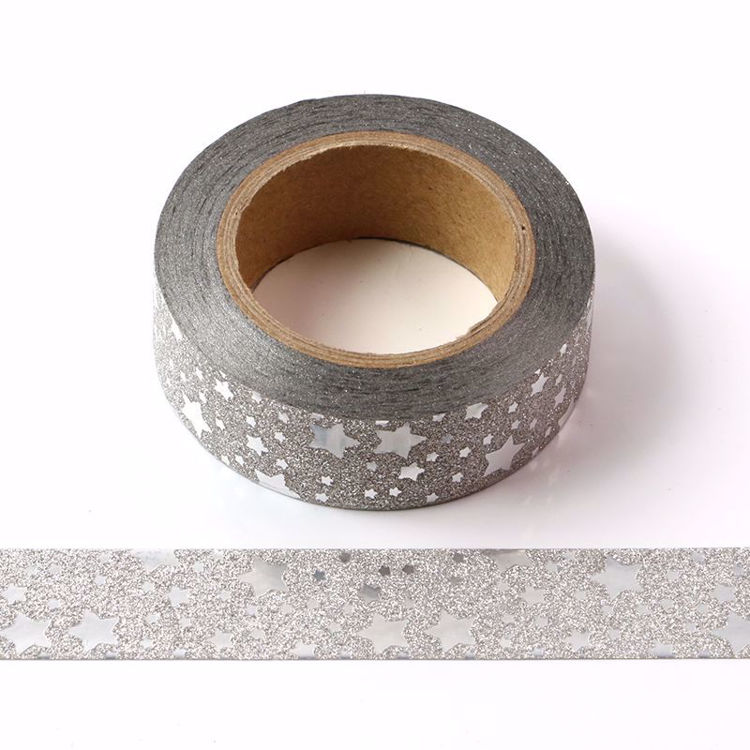 Picture of Silver Star Glitter Tape