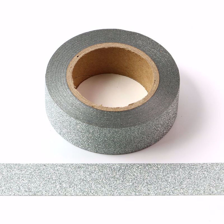 Picture of Green Silver Glitter Tape