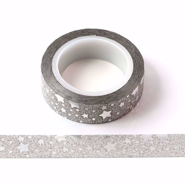 Picture of 12.54mm Silver Glitter Tape